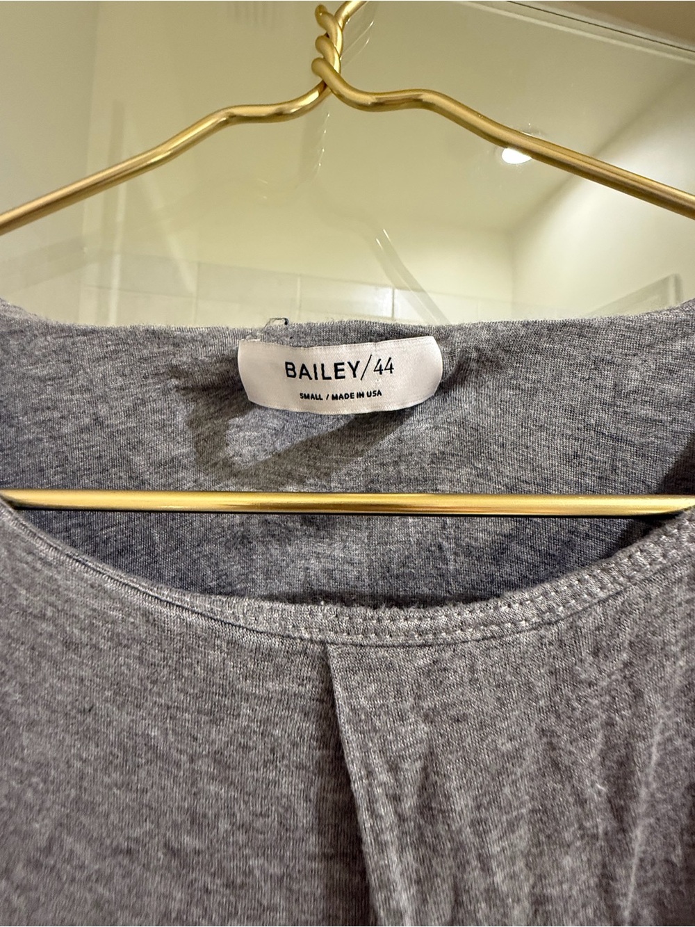 Bailey 44 Women's Heather Gray Long Sleeve Knit Dress